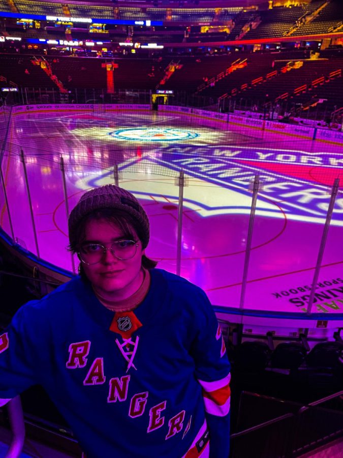 Selfie of New York Rangers Home Ice
